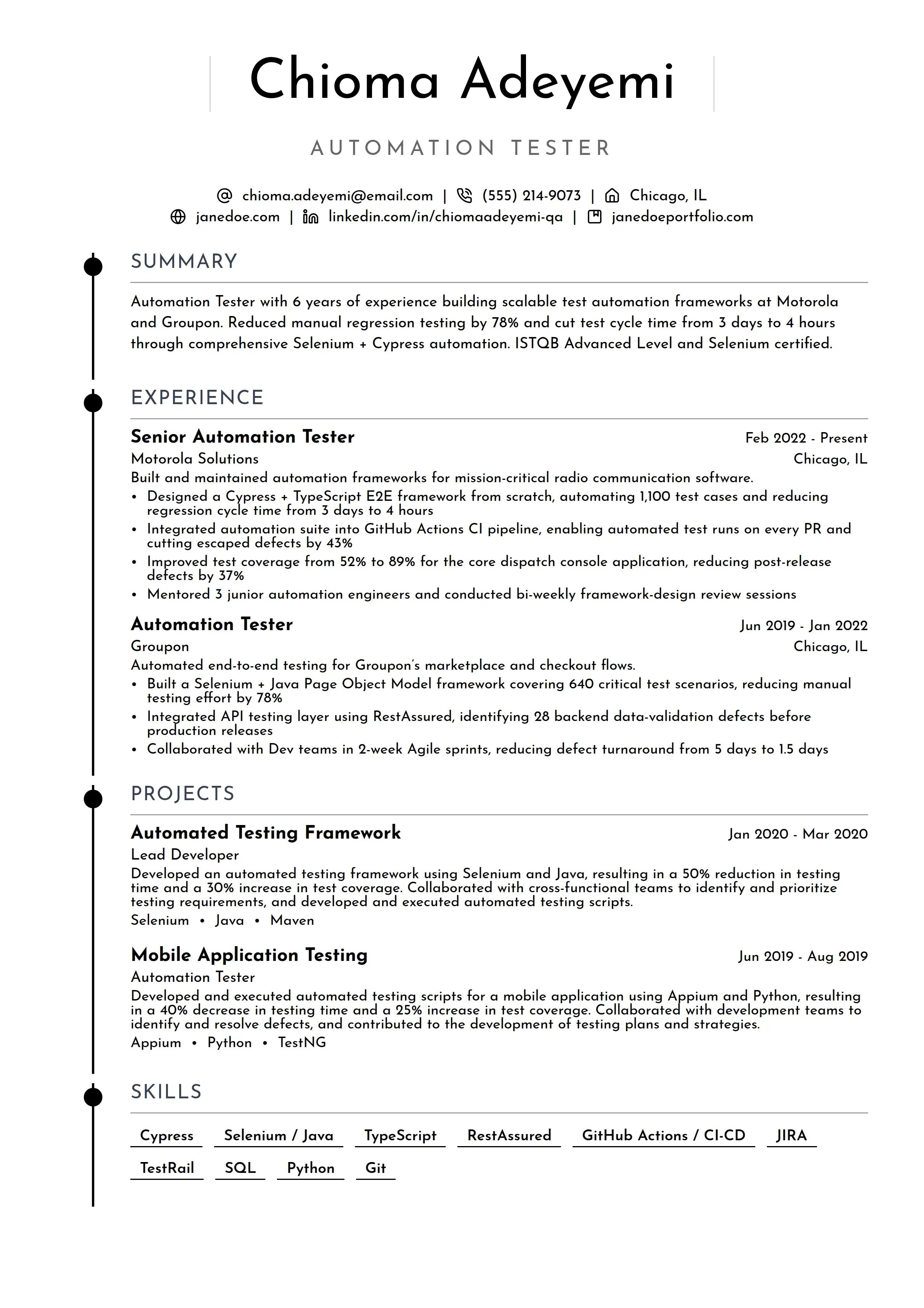 21 Software Tester Resume Examples & Guide for 2026