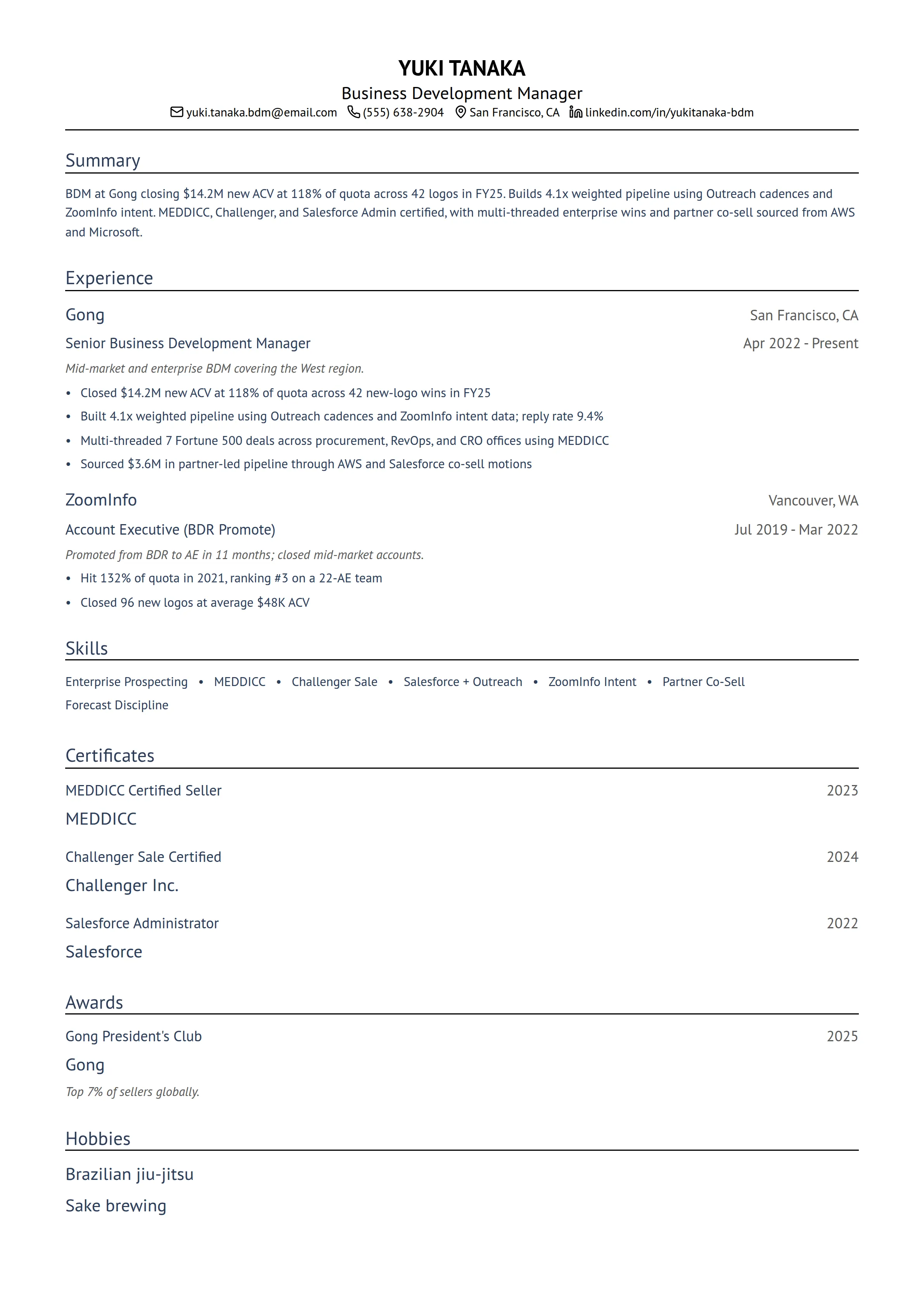 19 Business Development Manager Resume Examples & Guide for 2026