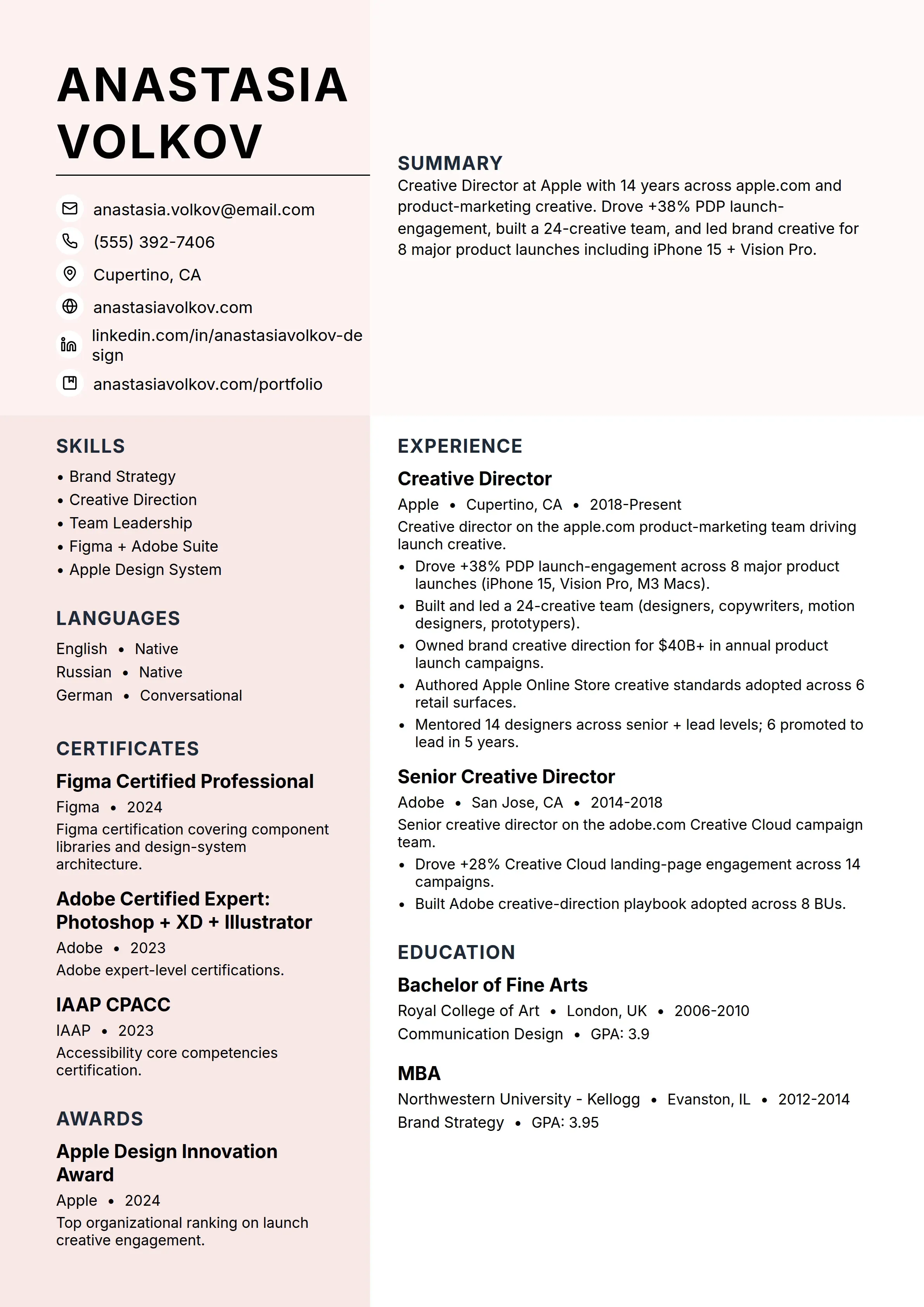 22 Fashion Designer Resume Examples & Guide for 2026