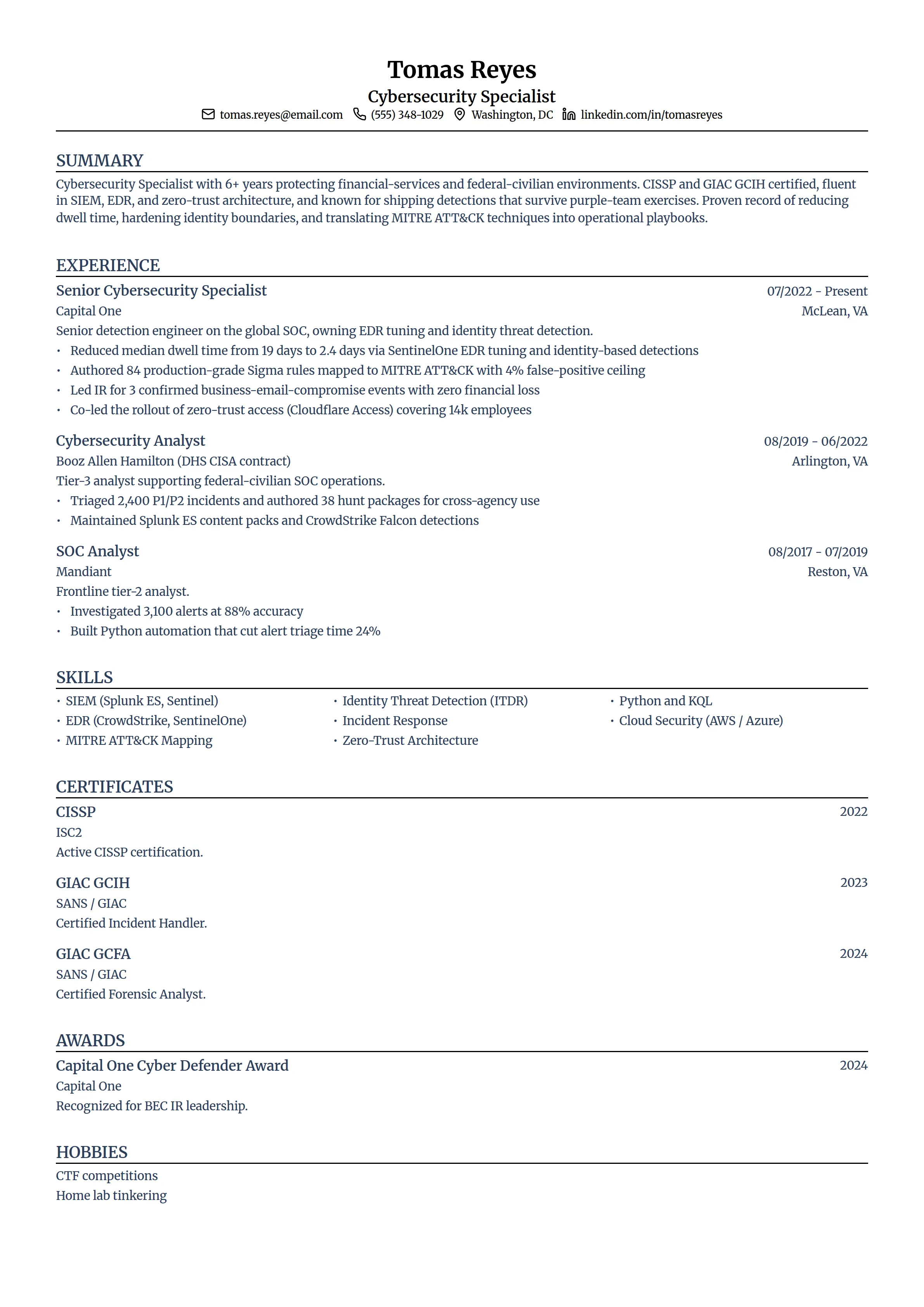 2 CIO Resume Examples & Guide for 2026