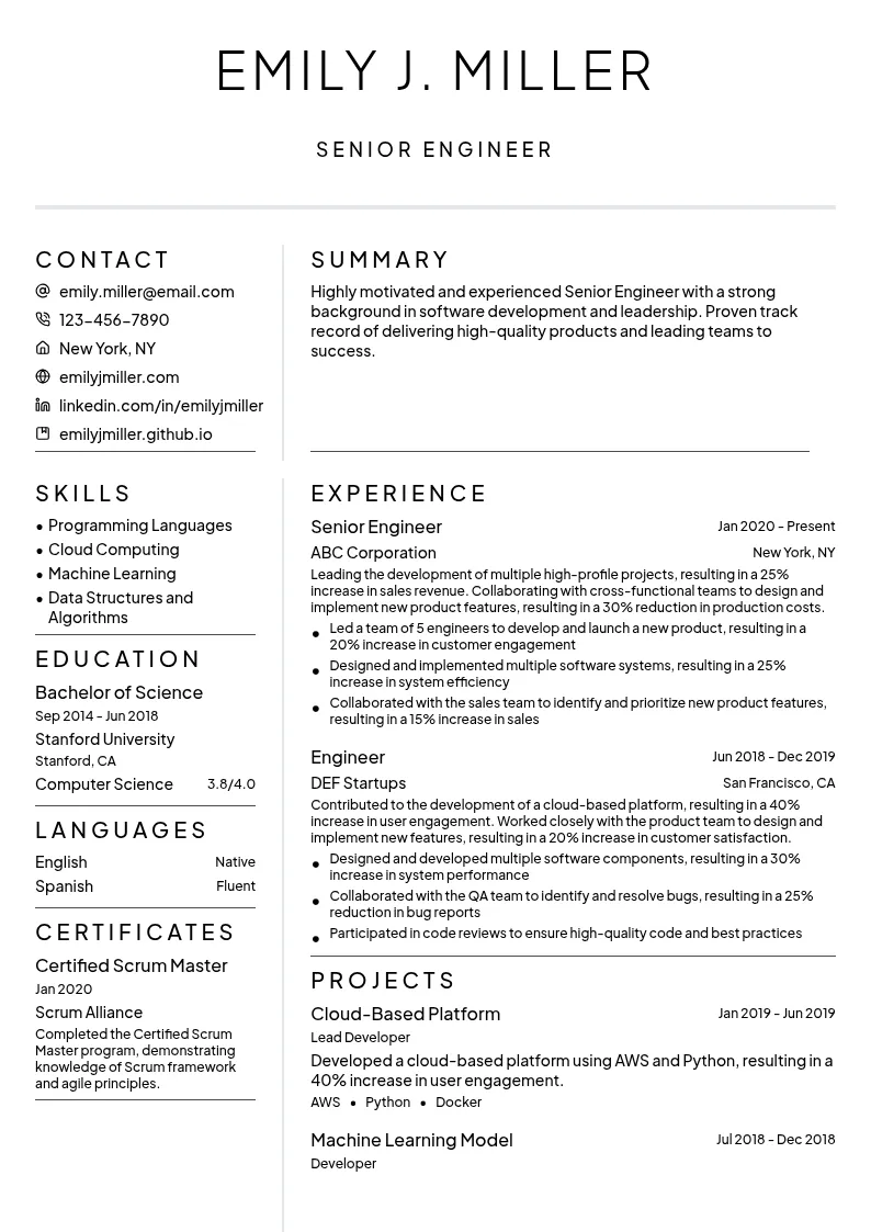 20 Robotics Engineer Resume Examples & Guide for 2026